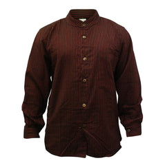 mens-pinstripe-collarless-classic-summer-shirt