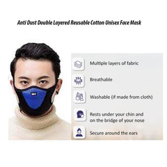 Shopoholic Fashion Anti Dust Layered Mask