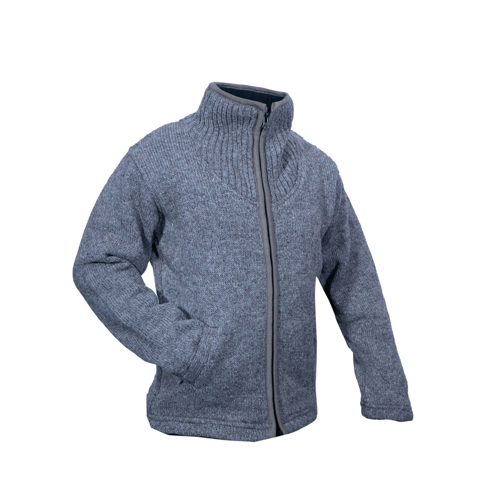 sleek-and-stylish-high-collar-plain-knitted-jacket-for-men