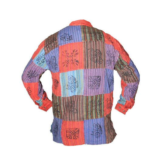 stonewashed-patchwork-button-up-shirt-for-men