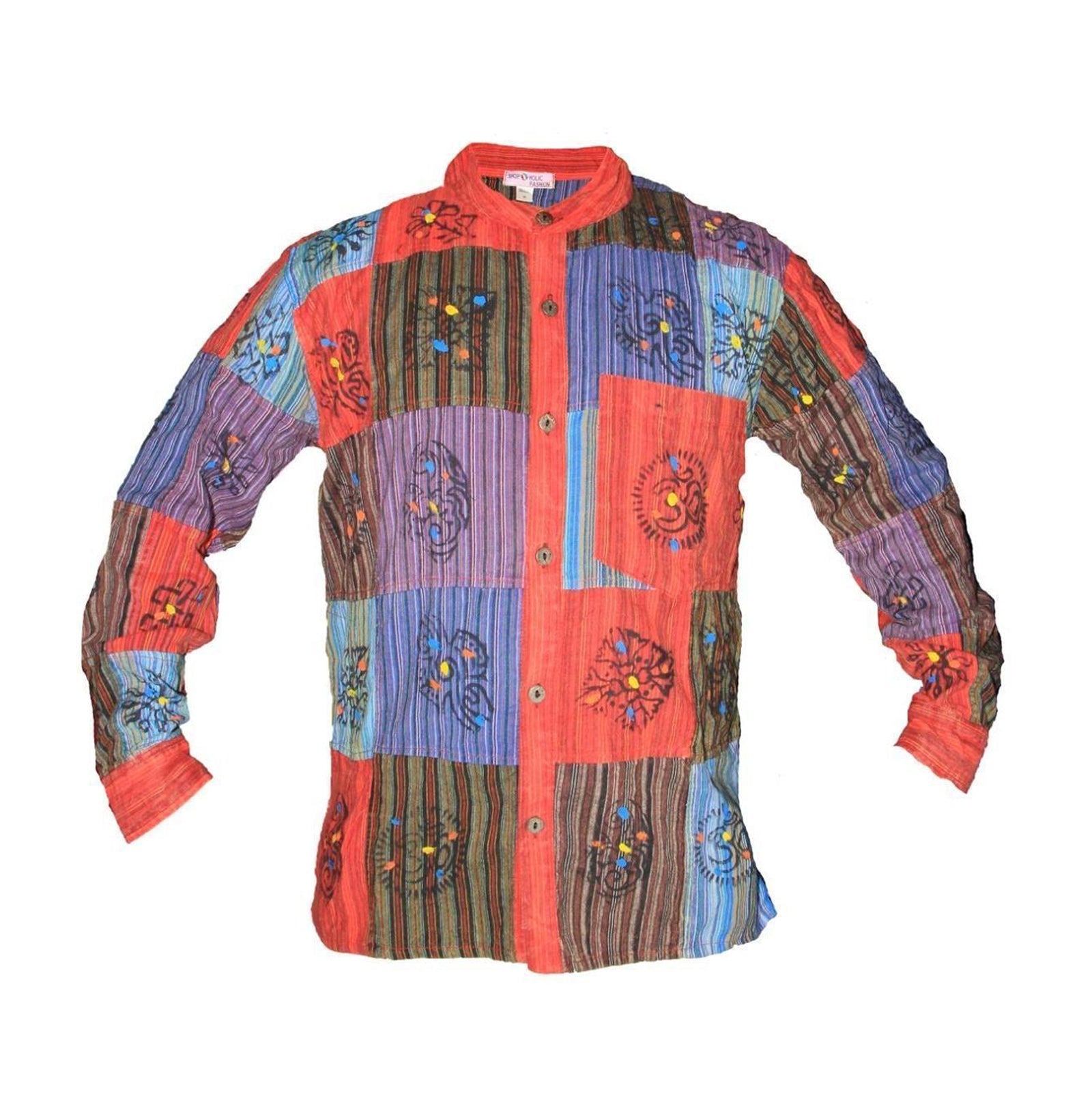 stonewashed-patchwork-button-up-shirt-for-men