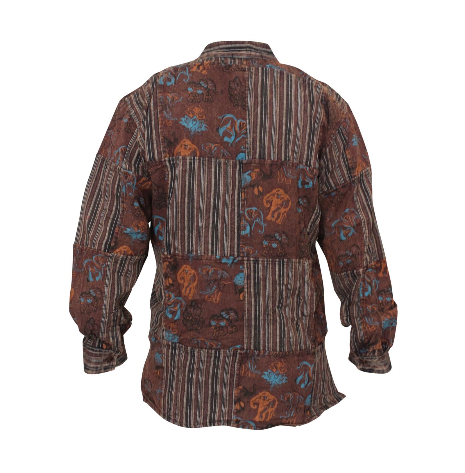 stonewashed-printed-patchwork-long-sleeve-shirts-for-men