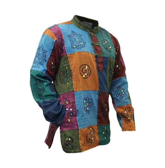 stonewashed-regular-fit-mens-patchwork-hippie-shirt