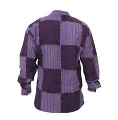stonewashed-stripe-plain-patch-shirt-for-men