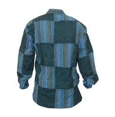 stonewashed-stripe-plain-patch-shirt-for-men