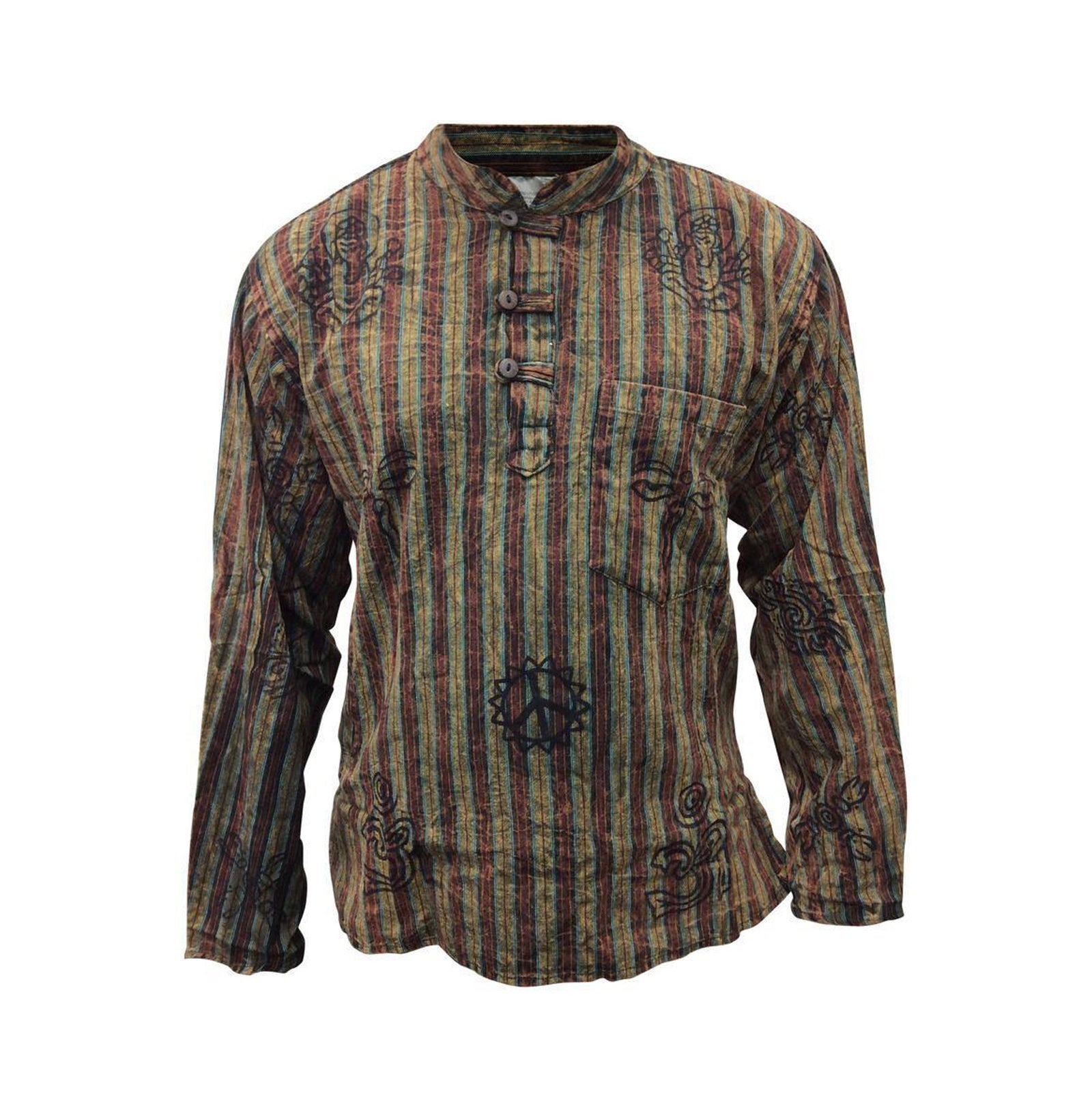 stripe-traditional-collarless-grandad-shirts-for-men