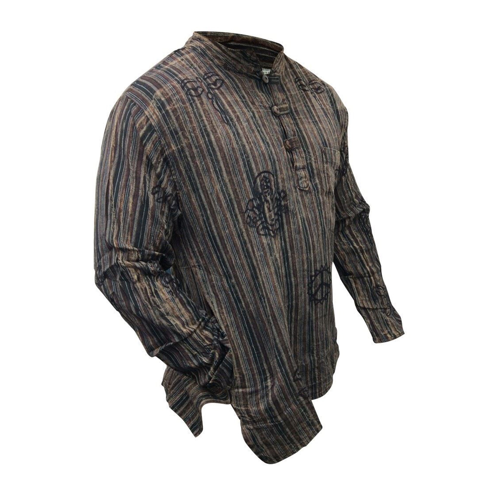 stripe-traditional-collarless-grandad-shirts-for-men