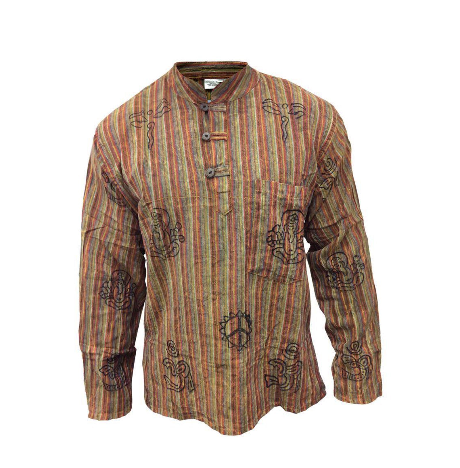 stripe-traditional-collarless-grandad-shirts-for-men