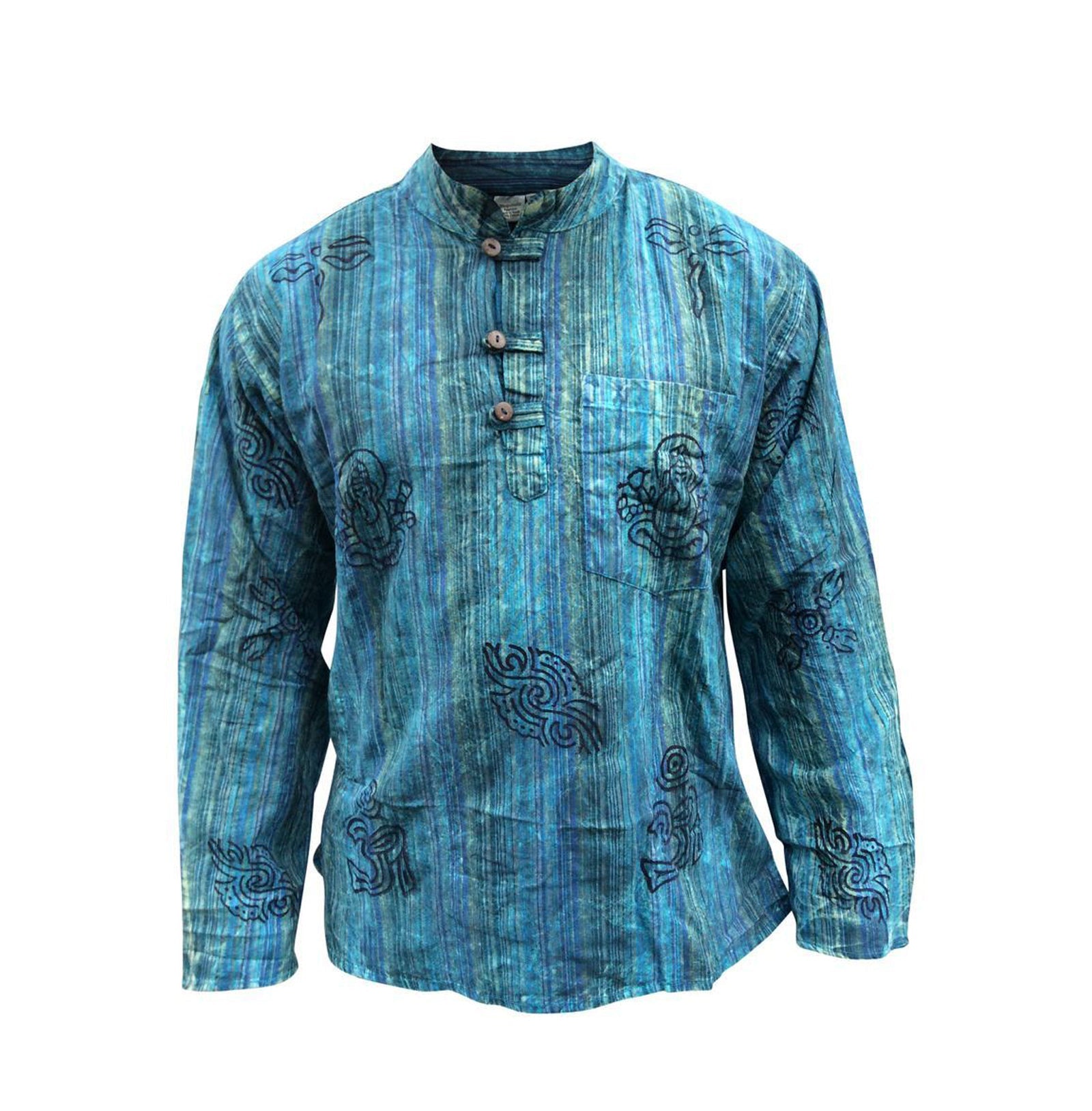 stripe-traditional-collarless-grandad-shirts-for-men