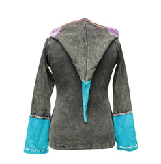 sun-flames-floral-print-hoodie-jacket-for-women