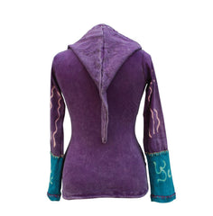 sun-flames-floral-print-hoodie-jacket-for-women