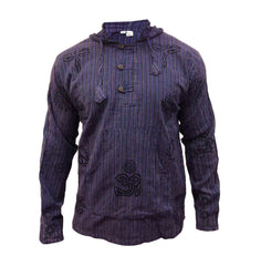 symbol-printed-striped-hoodie-shirts-for-men