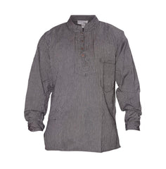 Men's Summer Thin Pinstripe Grandad Shirt