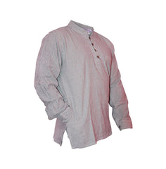 Men's Summer Thin Pinstripe Grandad Shirt