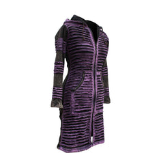 Women's Stonewashed Razor Cut Knee Length Jacket