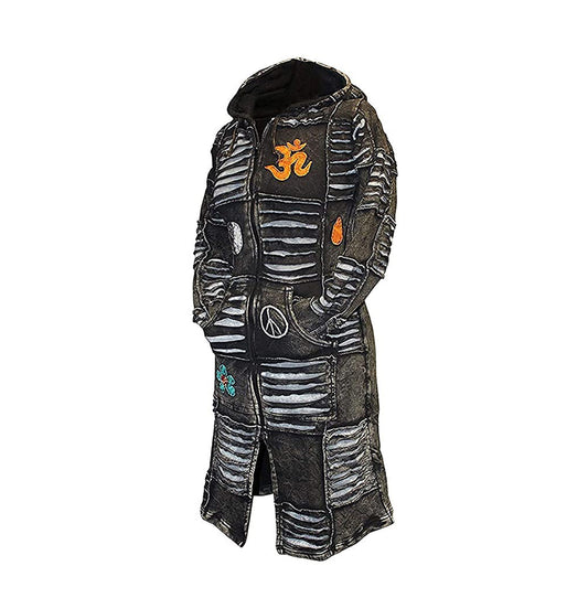 Women's Black Om Gothic Coat