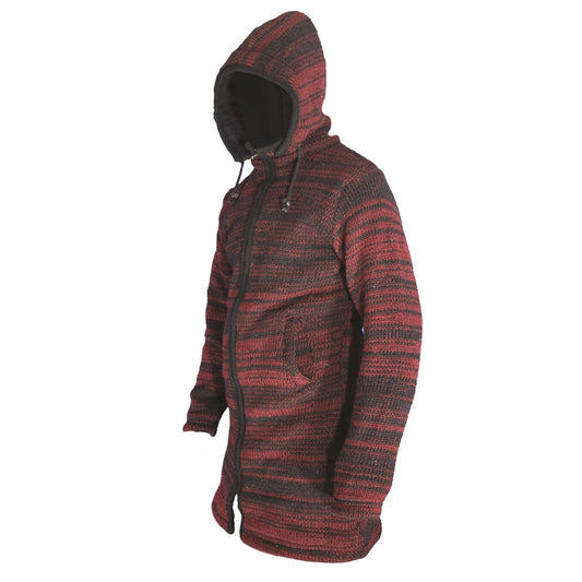 Women's Tie Dye Knitted Long Coat