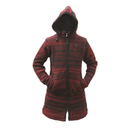 Women's Tie Dye Knitted Long Coat